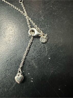 Pandora Sterling Silver Heart Lock Necklace - 925 Marked